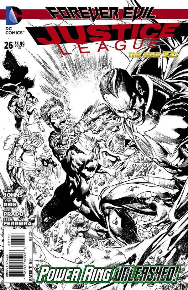 Justice League #26 [Black & White Var Ed (evil)]