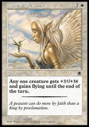 Angelic Blessing (Portal) Trading Card