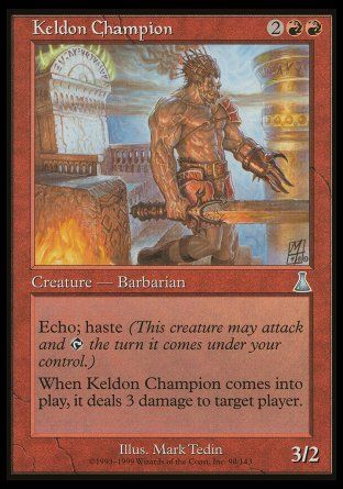 Keldon Champion (Urza's Destiny) Trading Card