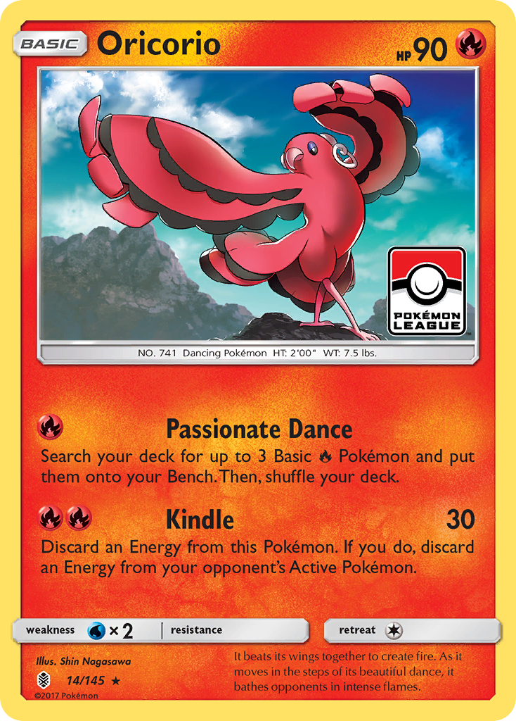 Oricorio (14/145) - Guardians Rising Pokémon Card