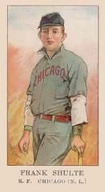 Frank Schulte 1909 American Caramel (E91-B) Sports Card