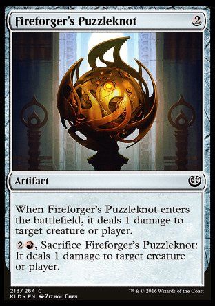 Fireforger's Puzzleknot (Kaladesh) Trading Card