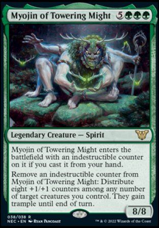 Myojin of Towering Might (Kamigawa Neon Dynasty Commander Decks) Trading Card