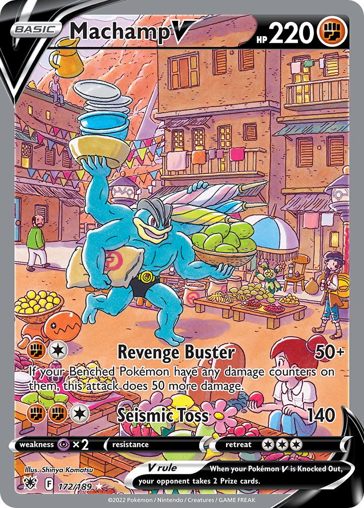 Machamp V (172/189) - Astral Radiance Pokémon Card