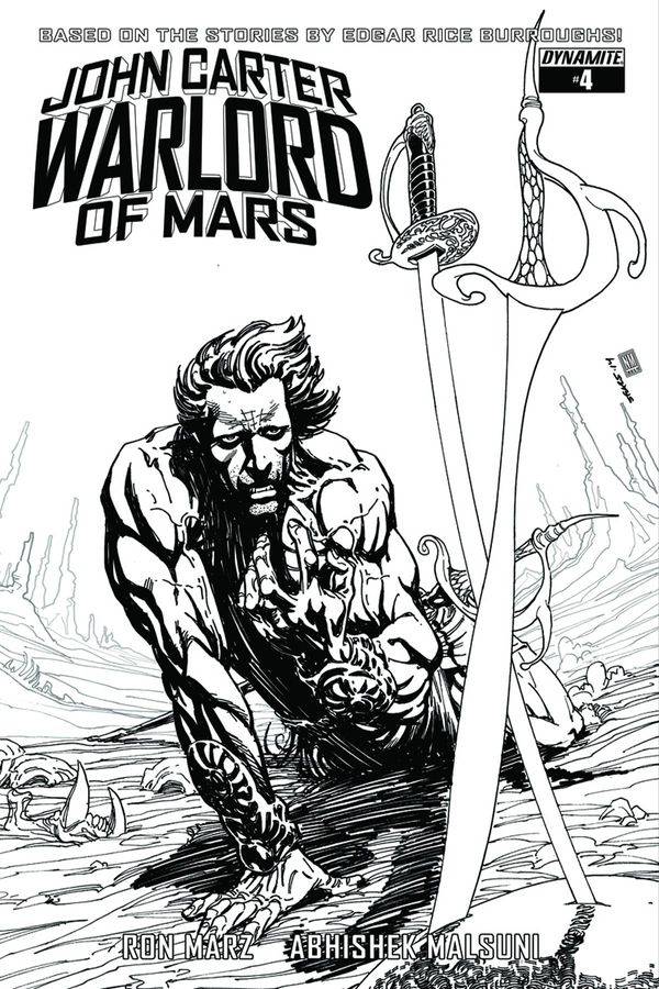 John Carter, Warlord of Mars #4 (10 Copy Sears B&amp;w Cover)