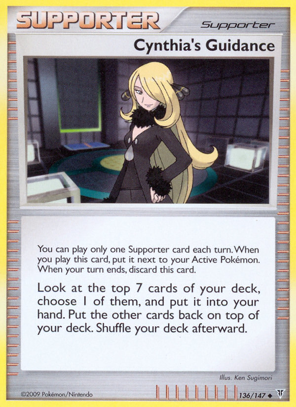 Cynthia's Guidance (Trainer: Supporter) (136/147) - Supreme Victors Pokémon Card