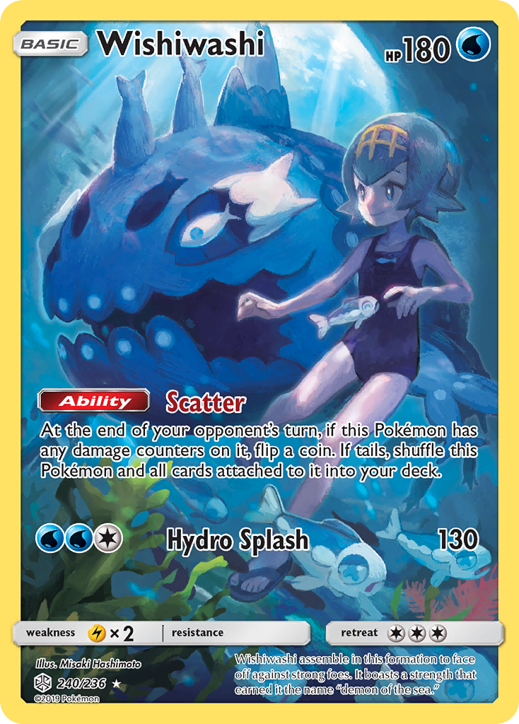 Wishiwashi (240/236) - Cosmic Eclipse Pokémon Card