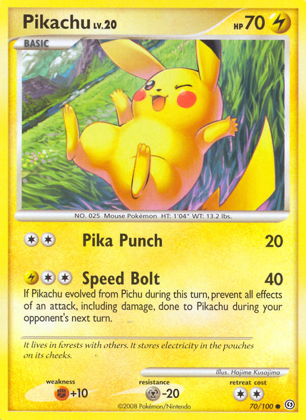 Pikachu (70/100) - Stormfront Pokémon Card