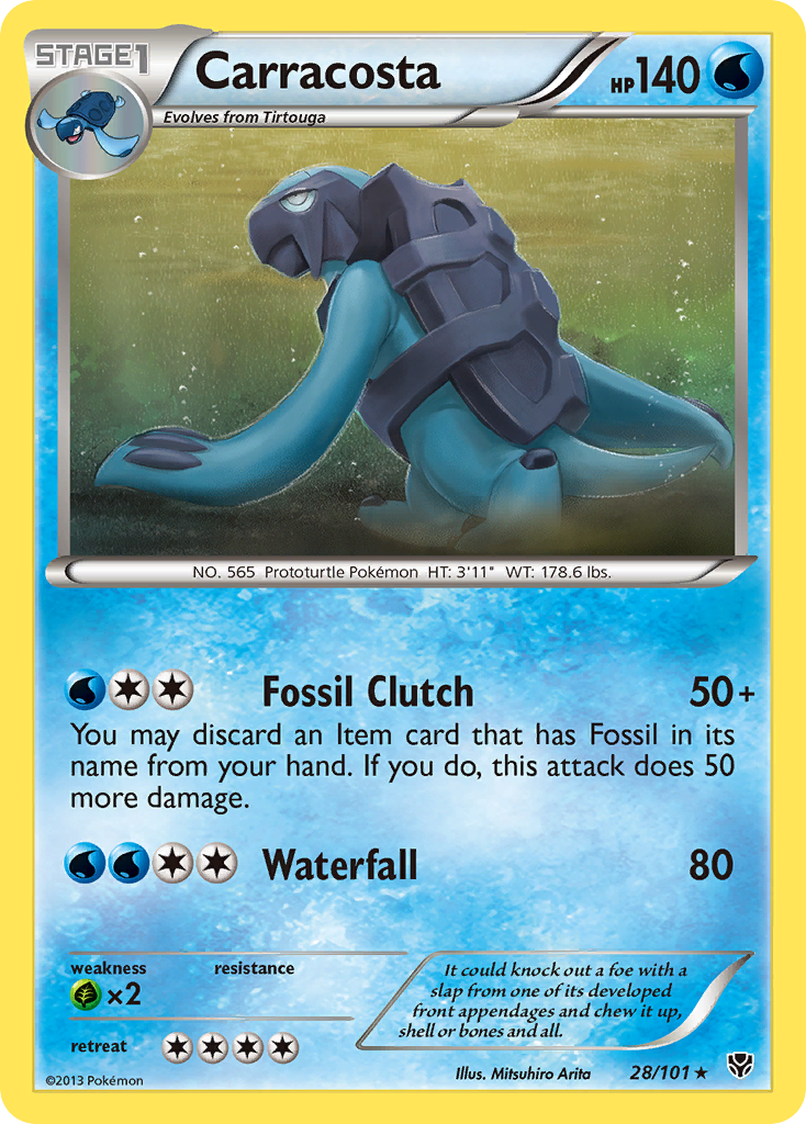 Carracosta (28/101) - Plasma Blast Pokémon Card