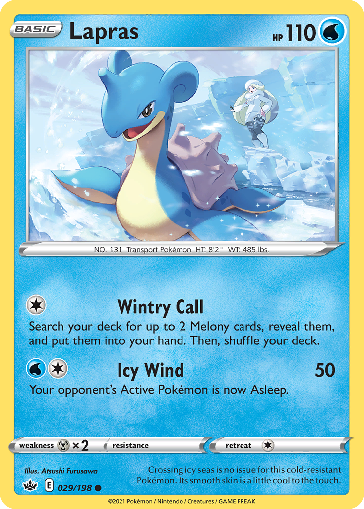 Lapras (29/198) - Chilling Reign Pokémon Card