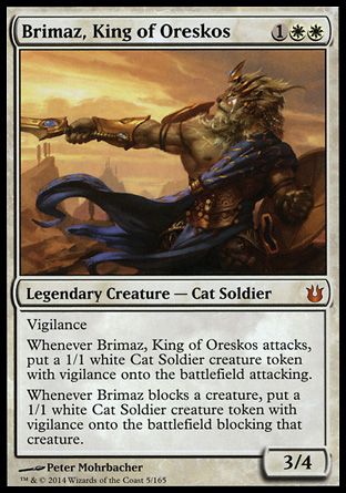 Brimaz, King of Oreskos (Born of the Gods) Trading Card