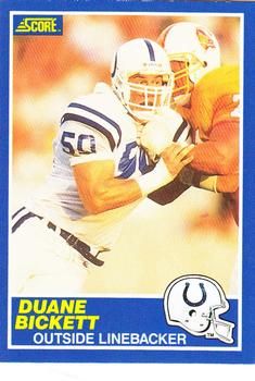 Duane Bickett 1989 Score #104 Sports Card