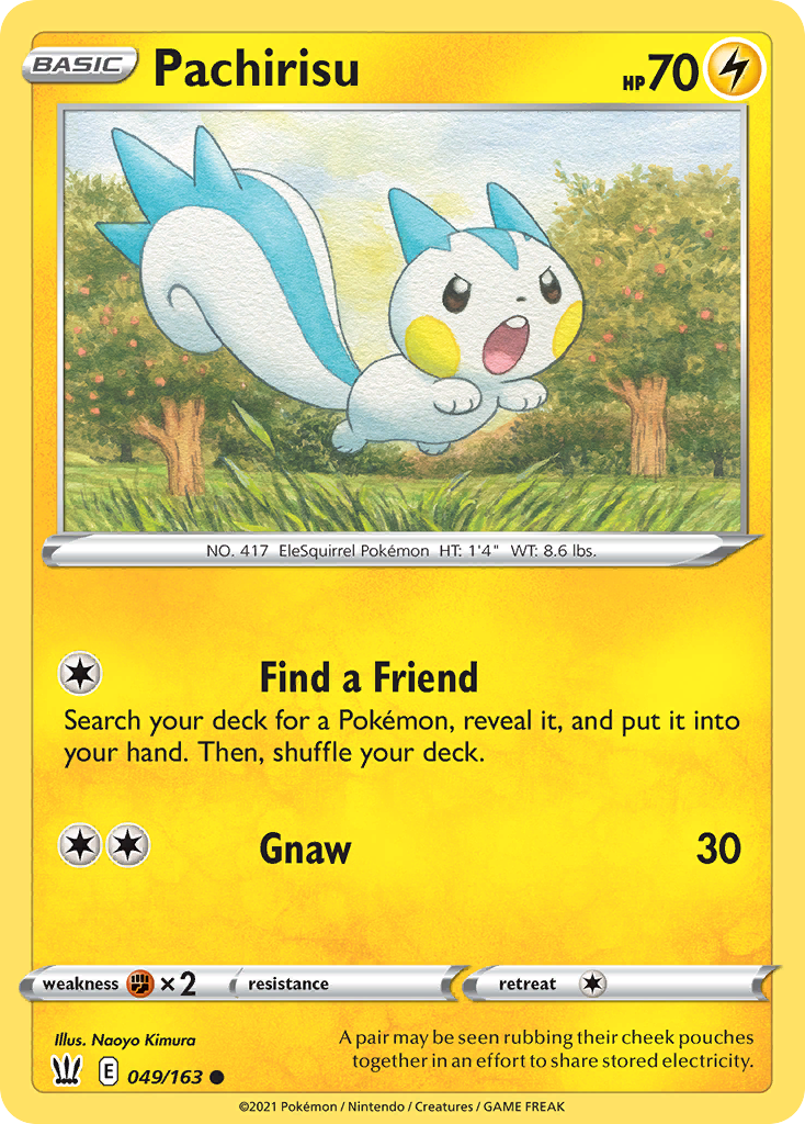 Pachirisu (49/163) - Battle Styles Pokémon Card