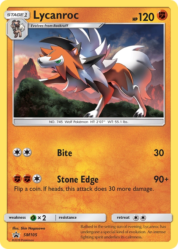 Lycanroc (SM105) - SM Black Star Promos