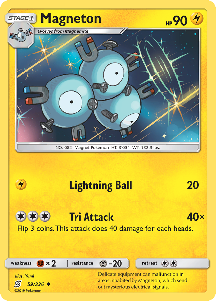 Magneton (59/236) - Unified Minds Pokémon Card