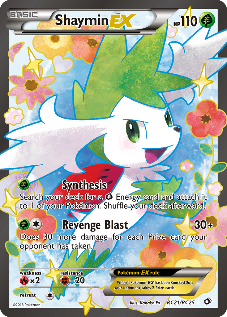 Shaymin EX (RC21) - Legendary Treasures Pokémon Card