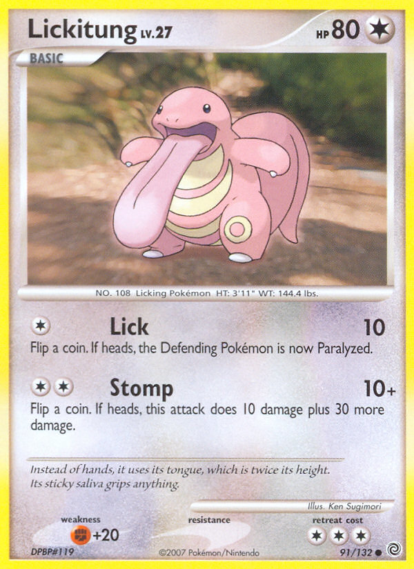 Lickitung (91/132) - Secret Wonders Pokémon Card