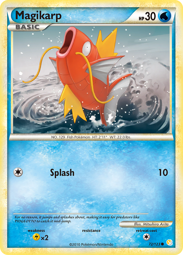 Magikarp (72/123) - HeartGold & SoulSilver Pokémon Card