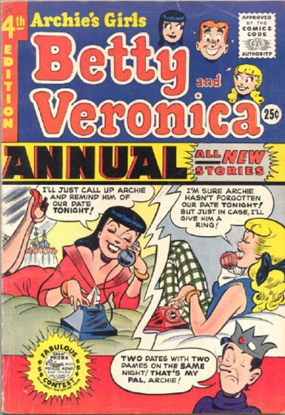 Archie's Girls, Betty And Veronica Annual #4 Comic