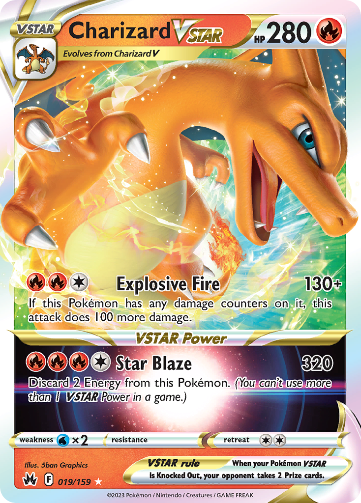 Charizard VSTAR (19/159) - Crown Zenith Pokémon Card