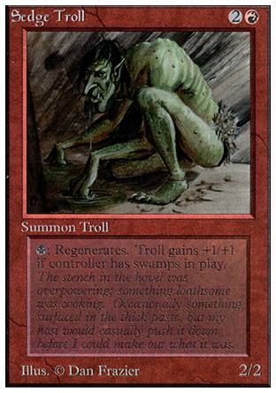 Sedge Troll (Unlimited) Trading Card