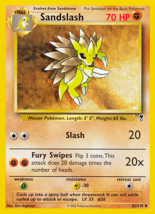 Sandslash (62/110) - Legendary Collection Pokémon Card