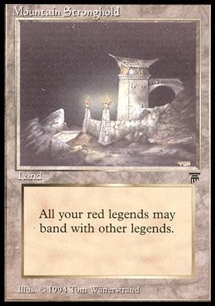 Mountain Stronghold (Legends) Trading Card