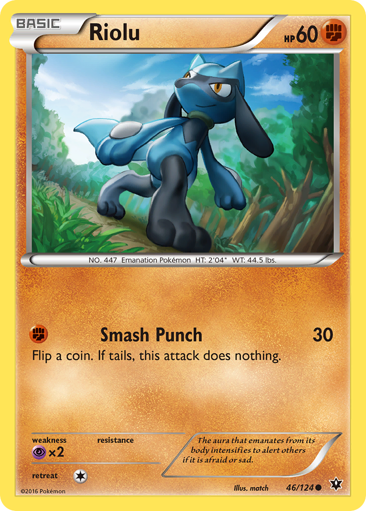 Riolu (46/124) - Fates Collide Pokémon Card