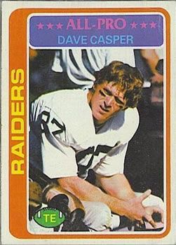 Dave Casper 1978 Topps #50 Sports Card