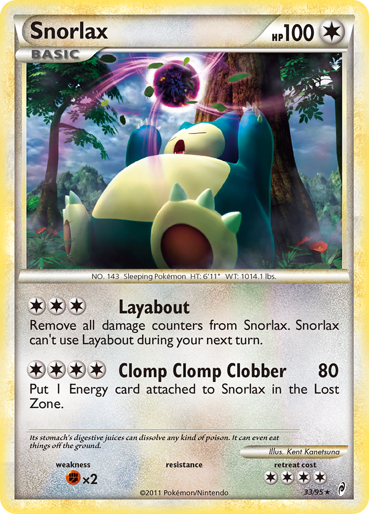 Snorlax (33/95) - Call of Legends Pokémon Card