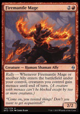 Firemantle Mage (Battle for Zendikar) Trading Card