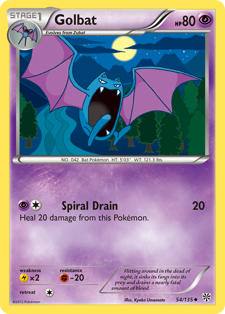 Golbat (54/135) - Plasma Storm Pokémon Card