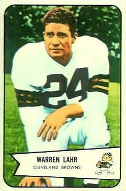 Warren Lahr 1954 Bowman #74 Sports Card