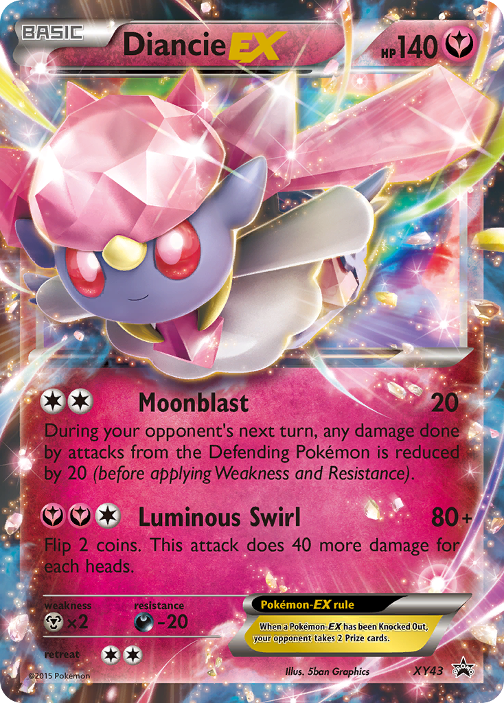 Diancie EX (XY43) - XY Black Star Promos Pokémon Card