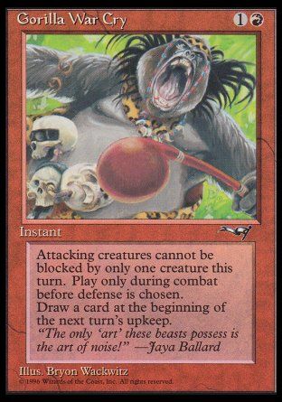 Gorilla War Cry (Alliances) Trading Card