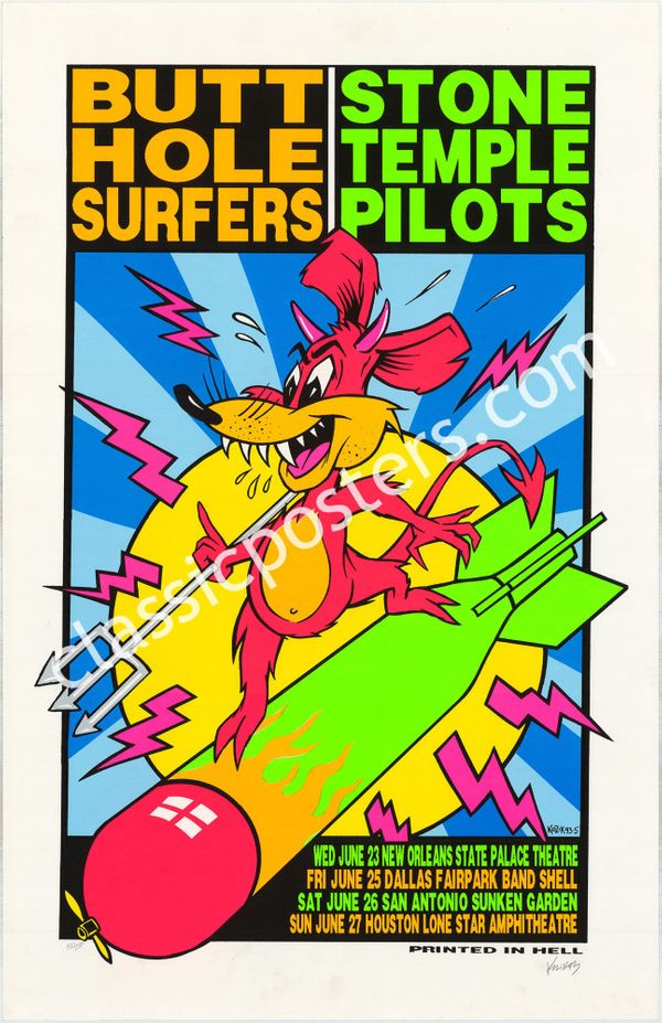 Butthole Surfers & Stone Temple Pilots Summer Tour 1993 Value