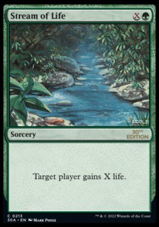 Stream of Life (Magic 30th Anniversary Edition) Trading Card