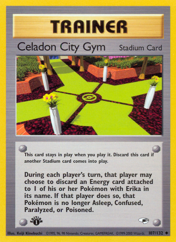 Celadon City Gym (Trainer: Stadium) (107/132) - Gym Heroes (1st Edition) Pokémon Card