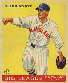 Glenn Myatt 1933 Goudey (R319) #10 Sports Card