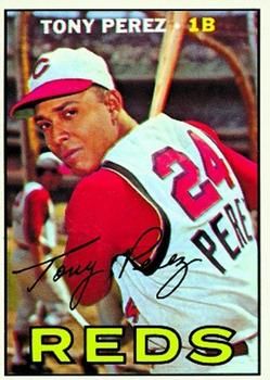 Tony Perez autographed Baseball Card (Cincinnati Reds) 1986 Topps #205  Record Breaker