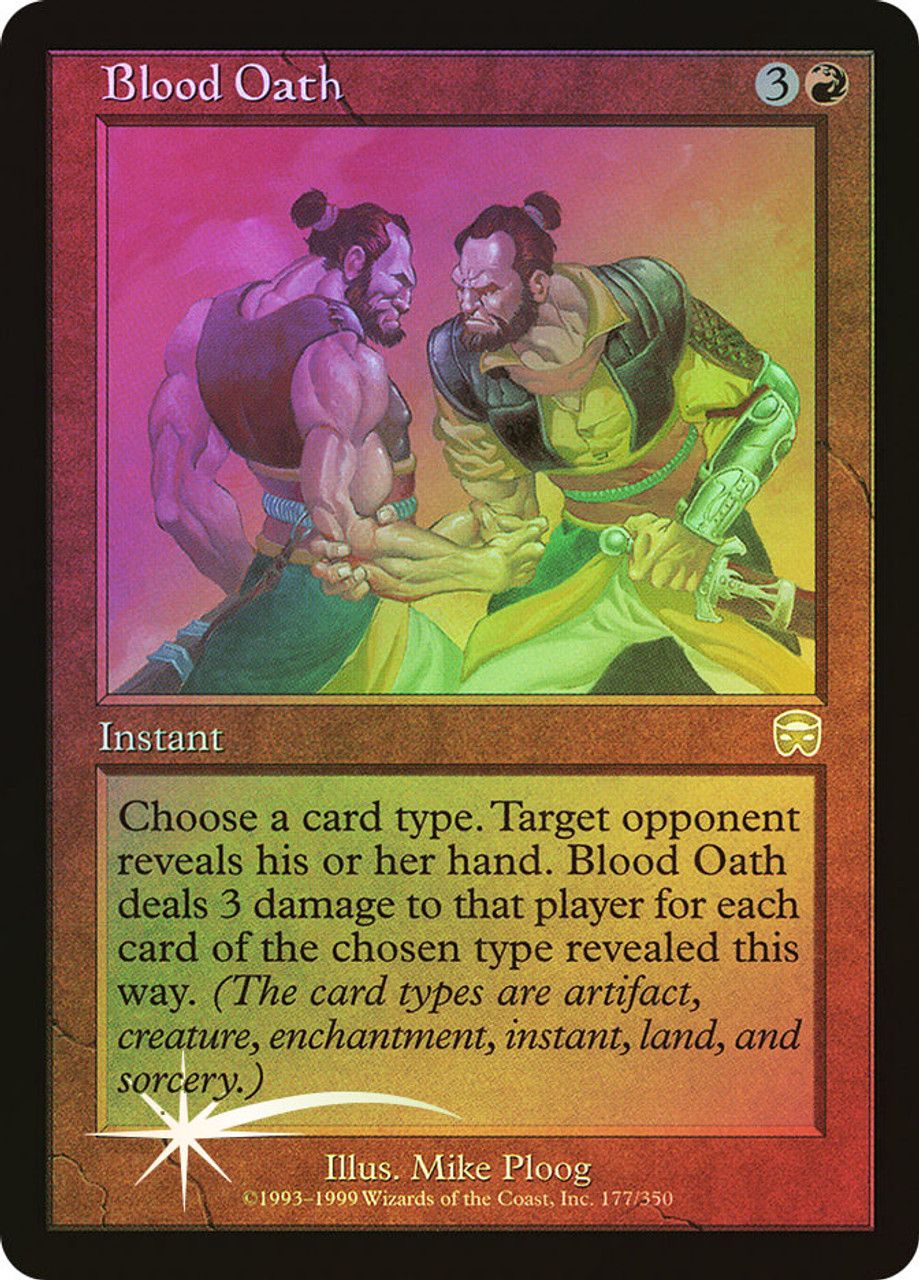 Blood Oath (Mercadian Masques - Foil) Trading Card