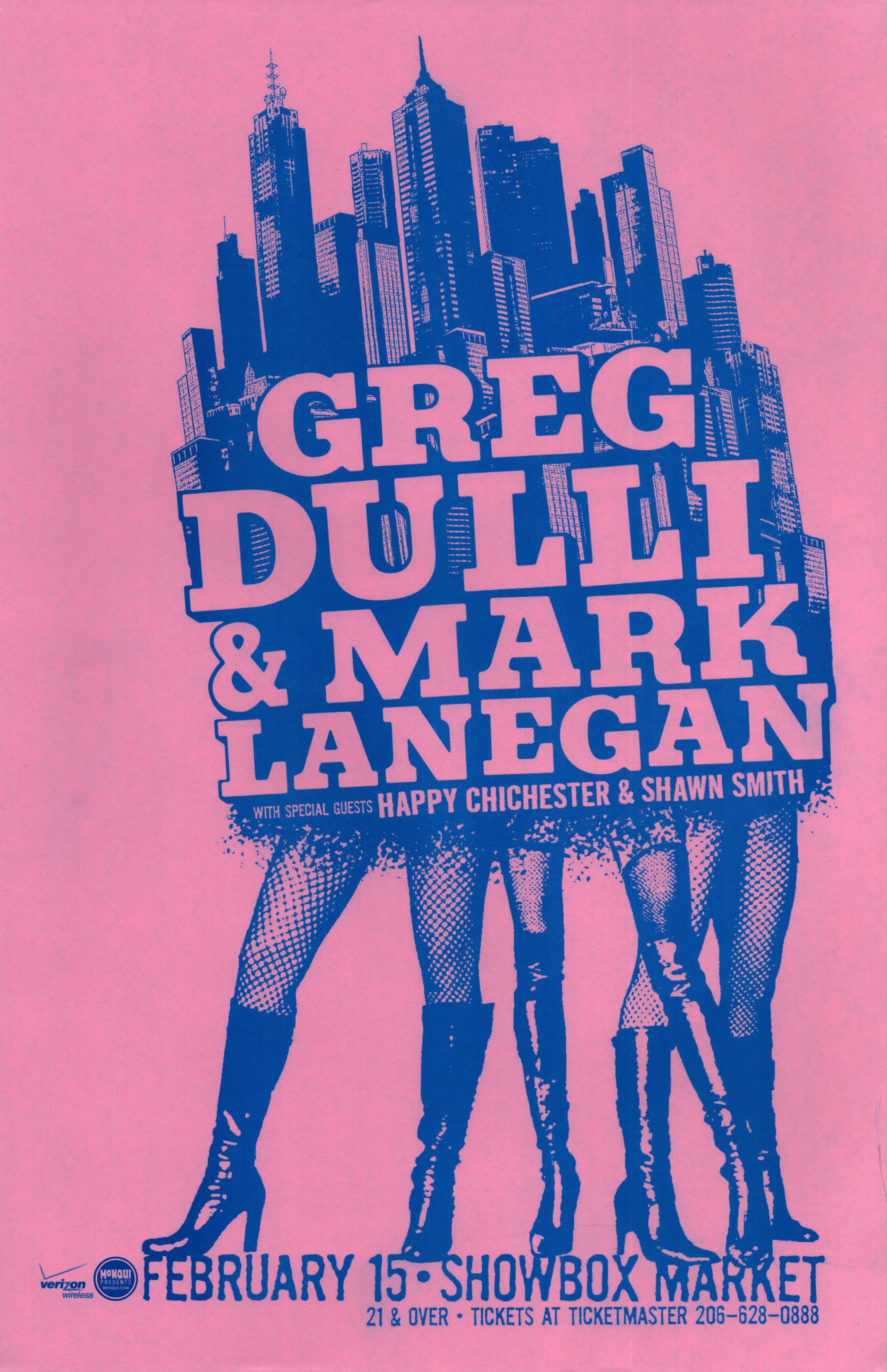 MXP-144.3 Greg Dulli 2009 Showbox  Feb 15 Concert Poster