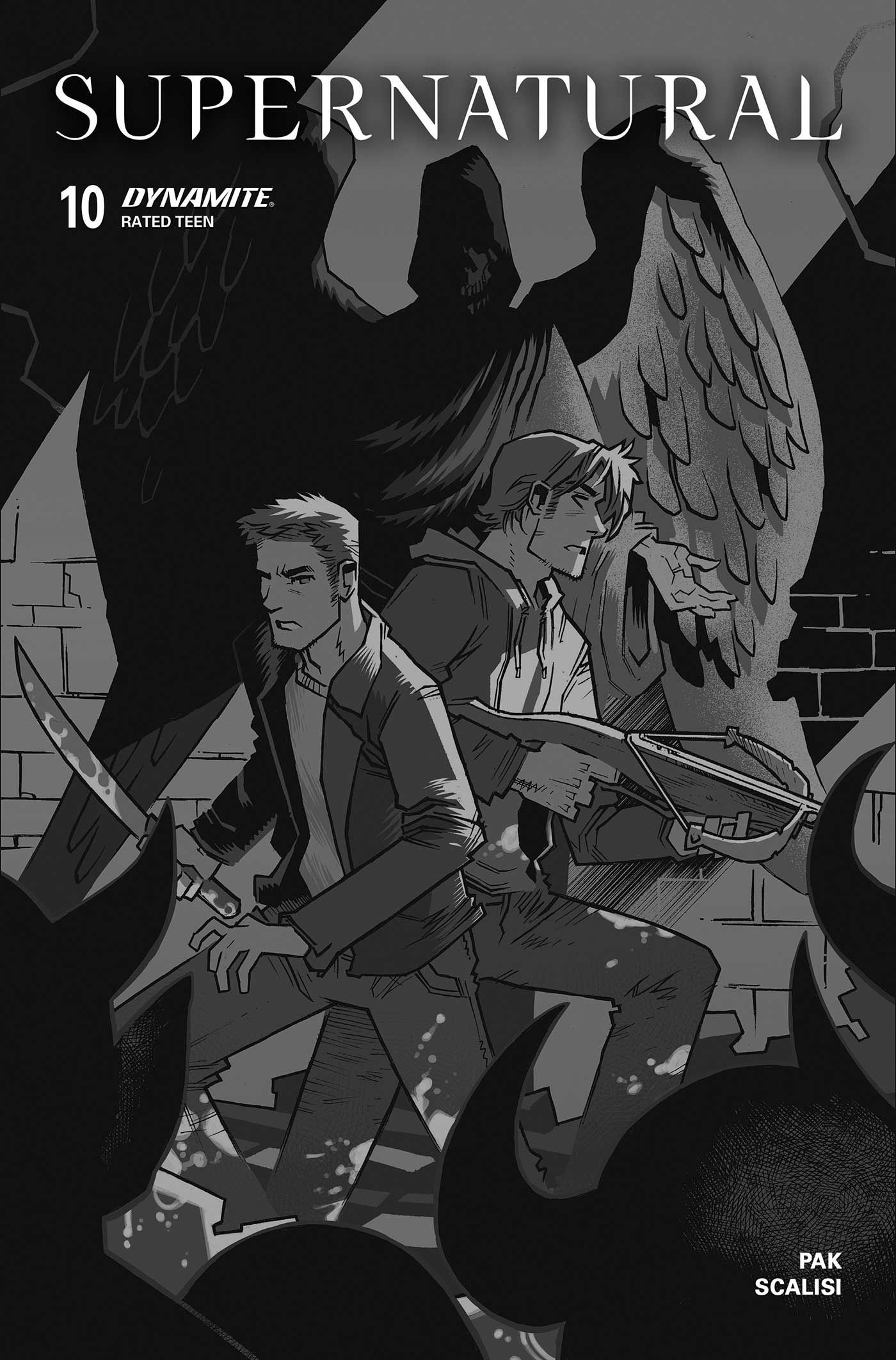 Supernatural #10 (Cvr H Inc 1:10 John Amor Line Art Variant) Comic