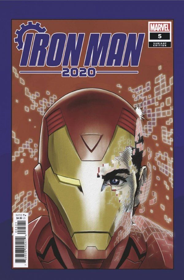 Iron Man 2020 #5 (Superlog Heads Variant)