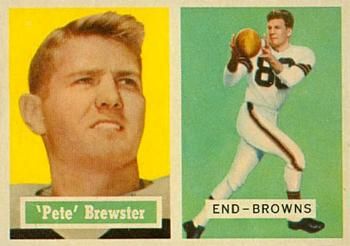 "Pete" Brewster Sports Card