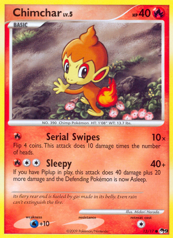 Chimchar (13/17) - POP Series 9 Pokémon Card