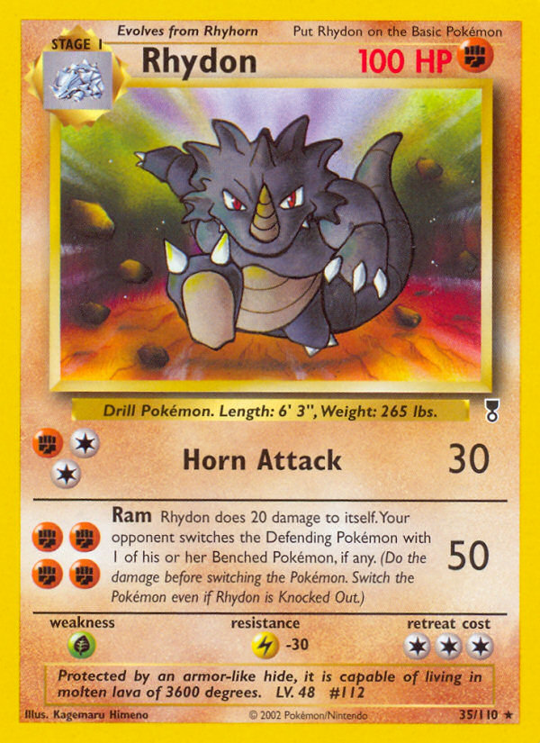 Rhydon (35/110) - Legendary Collection Pokémon Card