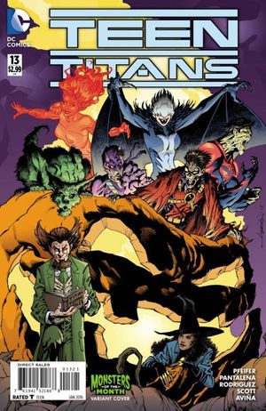 Teen Titans #13 (Monsters Variant Cover)