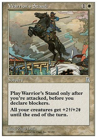 Warrior's Stand (Portal Three Kingdoms) Trading Card