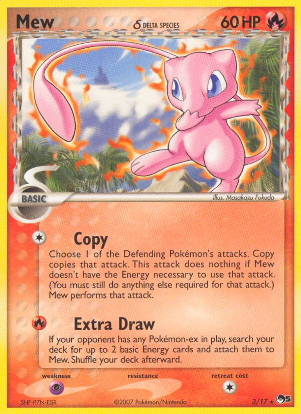 Mew δ (3/17) - POP Series 5 Pokémon Card